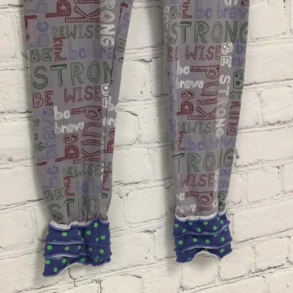 Like New Matilda Jane size 6 Be Strong Ruffle Leggings - Picture 3 of 5